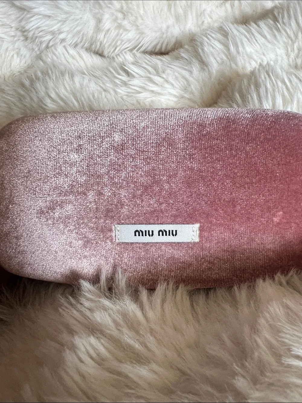 Miu Miu Crystal Embellished Cat Eye Sunglasses - Pink Case